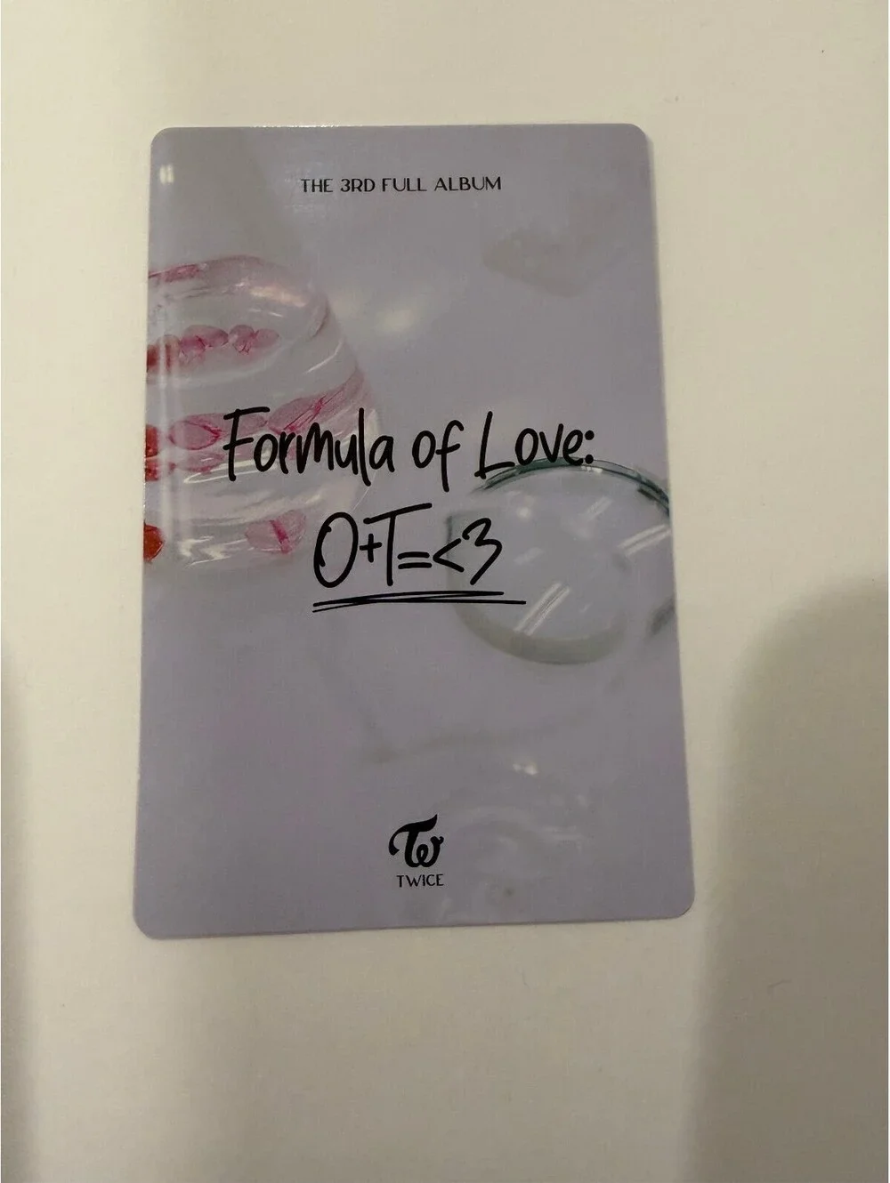 Twice Chaeyoung FORMULA OF LOVE Study Version Pre Order Benefit (POB) Photocard